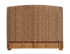 Laughton Woven Banana Leaf Eastern King Headboard Amber