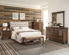 Orleans Furniture - Coaster - Devon5-piece Full Bedroom Set Beige and Burnished Oak - 300525F-S5