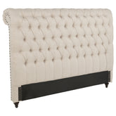 Orleans Furniture - Coaster - Devon 57-inch Upholstered Eastern King Headboard Beige - 300525KEB1