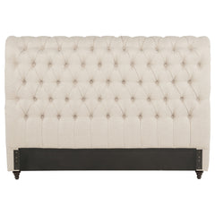 Devon 57-inch Upholstered California King Headboard Beige
