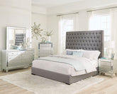 Orleans Furniture - Coaster - Camille 5-piece Eastern King Bedroom Set Metallic Mercury - 300621KE-S5