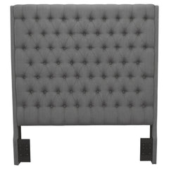 Camille Upholstered Eastern King Panel Headboard Grey