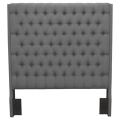 Camille Upholstered California King Panel Headboard Grey