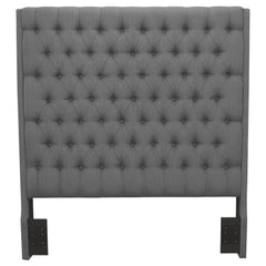 Camille Upholstered Queen Panel Headboard Grey