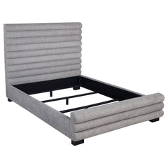 Orleans Furniture - Coaster - Patricia 58-inch Boucle Upholstered California King Bed Grey - 300719KW