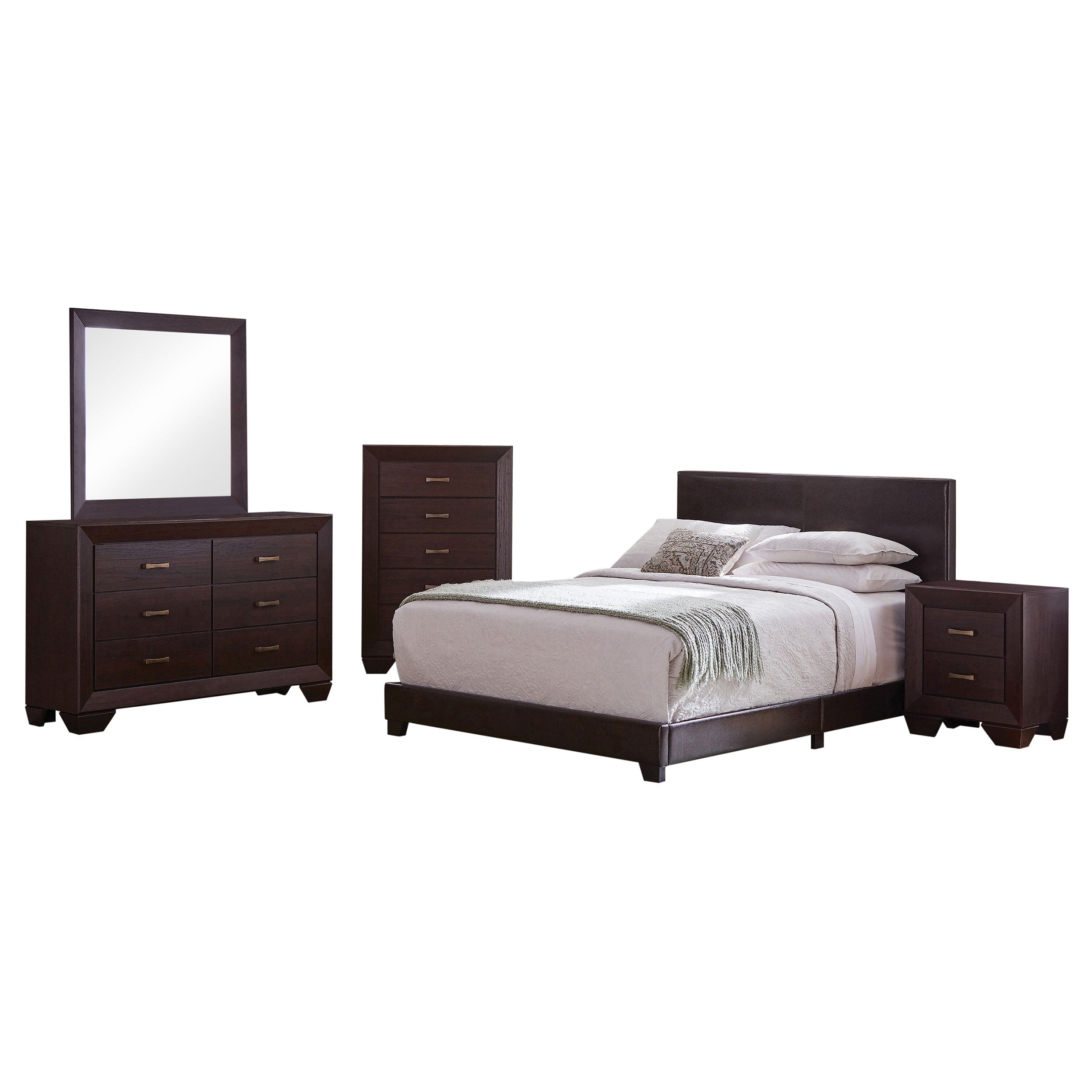 Orleans Furniture - Coaster - Dorian 5-piece California King Bedroom Set Dark Cocoa - 300762KW-S5