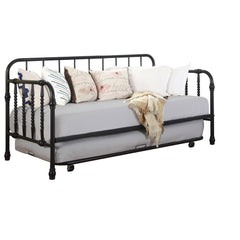 Orleans Furniture - Coaster - Marina Metal Twin Daybed with Trundle Black - 300765
