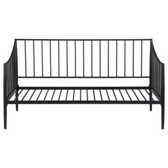 Newbury Metal Twin Daybed Bed Frame Matte Black