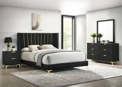 Orleans Furniture - Coaster - Kendall 4-piece Queen Bedroom Set Black - 301161Q-S4
