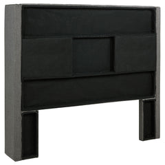 Bancroft Upholstered Full Wingback Headboard Grey