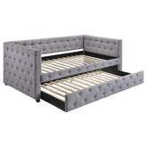 Orleans Furniture - Coaster - Mockern Upholstered Twin Daybed with Trundle Grey - 302161