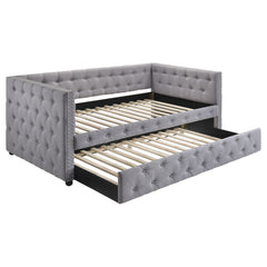 Orleans Furniture - Coaster - Mockern Upholstered Twin Daybed with Trundle Grey - 302161