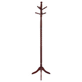 Orleans Furniture - Coaster - Riona 6 Hook Freestanding Wood Coat Rack Hat Hanger Merlot - 3058