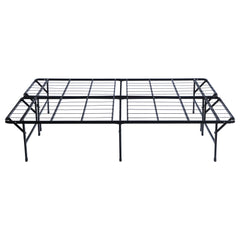 Mabel Metal Eastern King Mattress Support Platform Bed Black