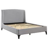 Orleans Furniture - Coaster - Mosby Upholstered Eastern King Wingback Bed Grey - 306021KE