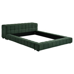 Orleans Furniture - Coaster - Trinity Upholstered Full Platform Bed Green - 306120F