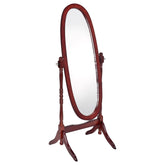 Orleans Furniture - Coaster - Foyet Wood Adjustable Full Length Cheval Mirror Merlot - 3101