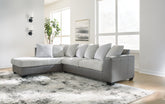 Orleans Furniture - Ashley Furniture - Clairette Court Sectional - RAF 2-Piece Sectional with Chaise / Alloy - 31503S1