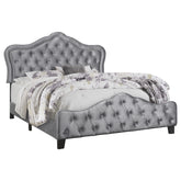 Orleans Furniture - Coaster - Bella Upholstered Eastern King Panel Bed Grey - 315871KE