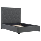 Orleans Furniture - Coaster - Bowfield Upholstered Eastern King Panel Bed Charcoal - 315900KE