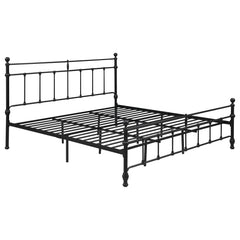 Orleans Furniture - Coaster - Novak 48-inch Metal Eastern King Open Frame Bed Matte Black - 316001KE
