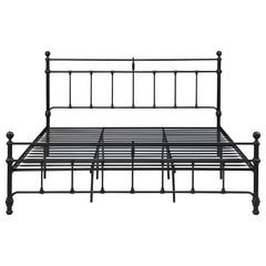 Novak 48-inch Metal Eastern King Open Frame Bed Matte Black