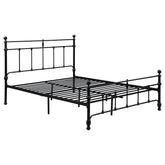Orleans Furniture - Coaster - Novak 48-inch Metal Queen Open Frame Bed Matte Black - 316001Q