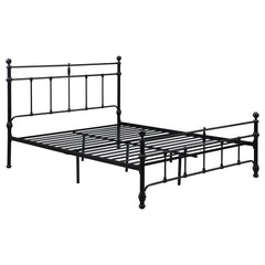 Orleans Furniture - Coaster - Novak 48-inch Metal Queen Open Frame Bed Matte Black - 316001Q