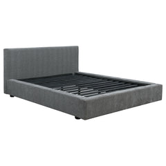 Orleans Furniture - Coaster - Gregory Upholstered Queen Panel Bed Graphite - 316020Q