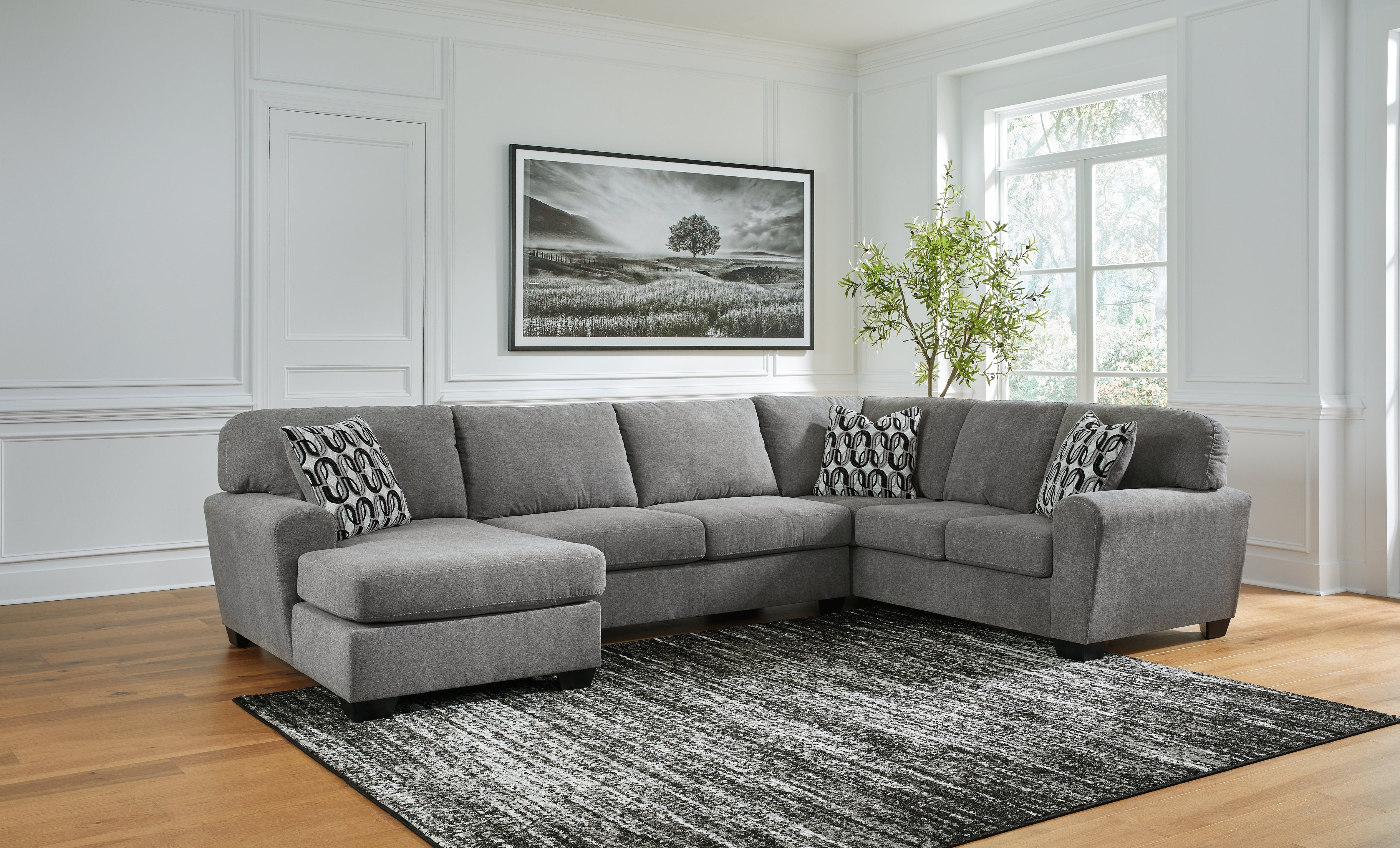 Orleans Furniture - Ashley Furniture - Birkdale Court Sectional - RAF 3-Piece Sectional / Gray - 32402S3