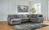 Orleans Furniture - Ashley Furniture - Birkdale Court Sectional - RAF 3-Piece Sectional / Gray - 32402S3