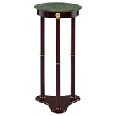 Orleans Furniture - Coaster - Edie Round Marble Top Accent Side Table Merlot - 3315