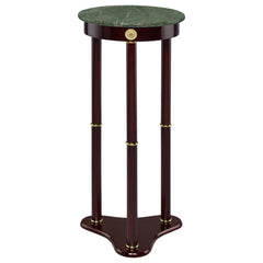 Orleans Furniture - Coaster - Edie Round Marble Top Accent Side Table Merlot - 3315