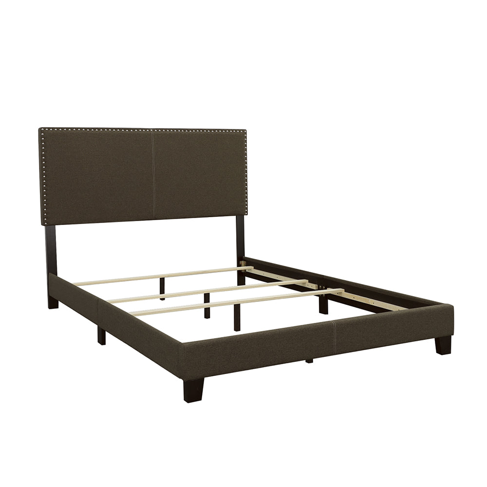 Orleans Furniture - Coaster - Boyd Upholstered California King Panel Bed Charcoal - 350061KW