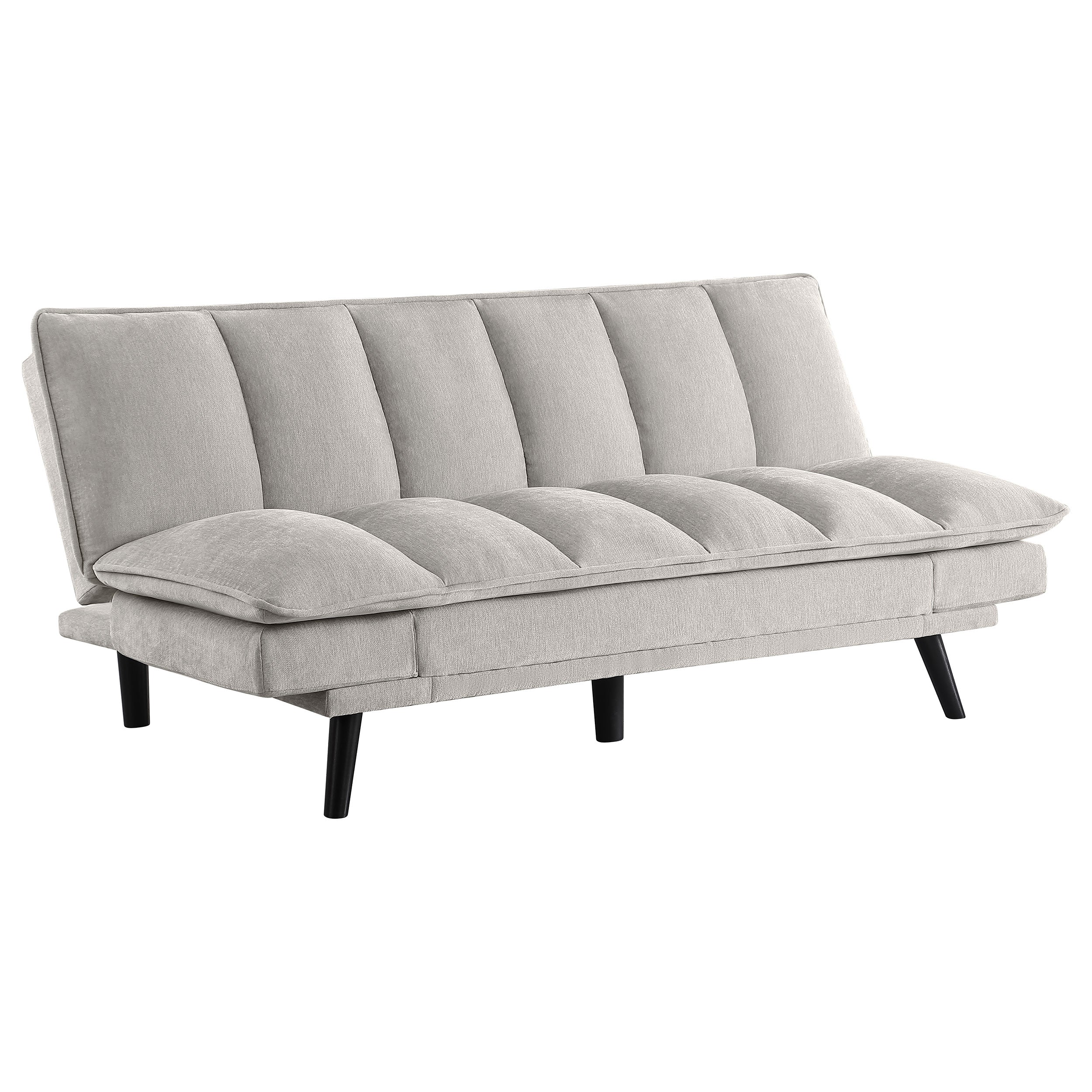 Orleans Furniture - Coaster - Laredo Upholstered Tufted Convertible Sofa Bed Light Grey - 360017