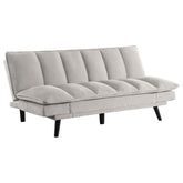 Orleans Furniture - Coaster - Laredo Upholstered Tufted Convertible Sofa Bed Light Grey - 360017