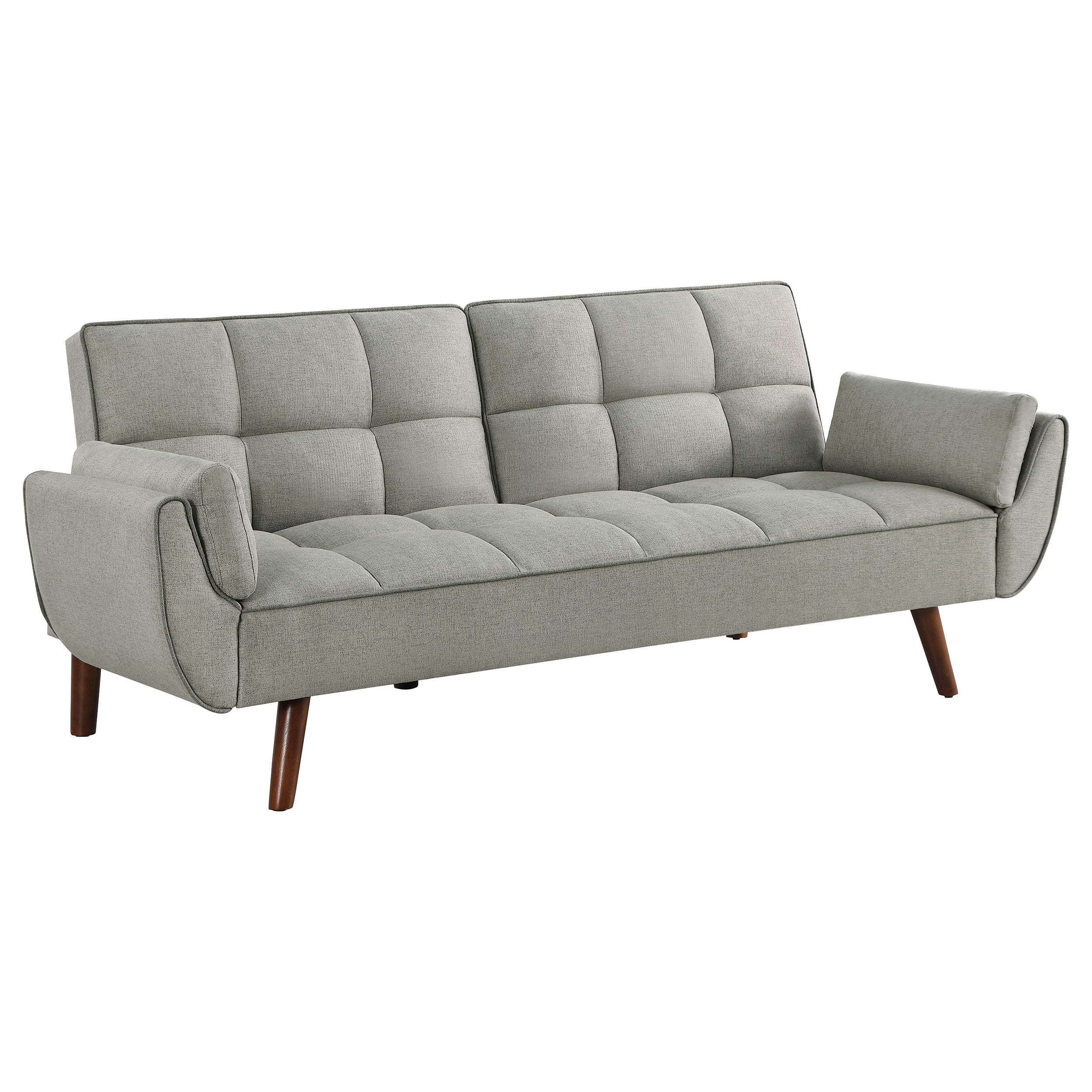 Orleans Furniture - Coaster - Caufield Upholstered Tufted Convertible Sofa Bed Grey - 360096