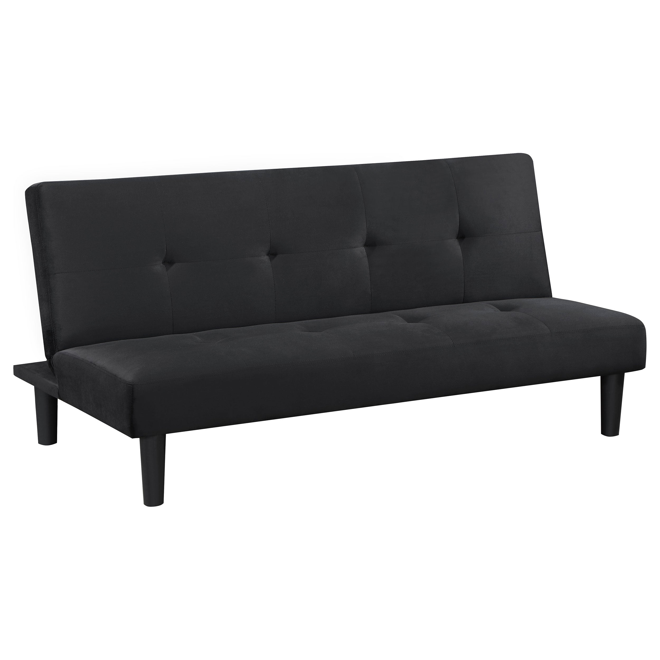 Orleans Furniture - Coaster - Stanford Upholstered Tufted Convertible Sofa Bed Black - 360238