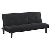 Orleans Furniture - Coaster - Stanford Upholstered Tufted Convertible Sofa Bed Black - 360238