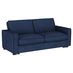 Orleans Furniture - Coaster - Gretchen Upholstered Convertible Sleeper Sofa Bed Navy Blue - 360240