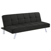 Orleans Furniture - Coaster - Joel Upholstered Tufted Convertible Sofa Bed Black - 360281