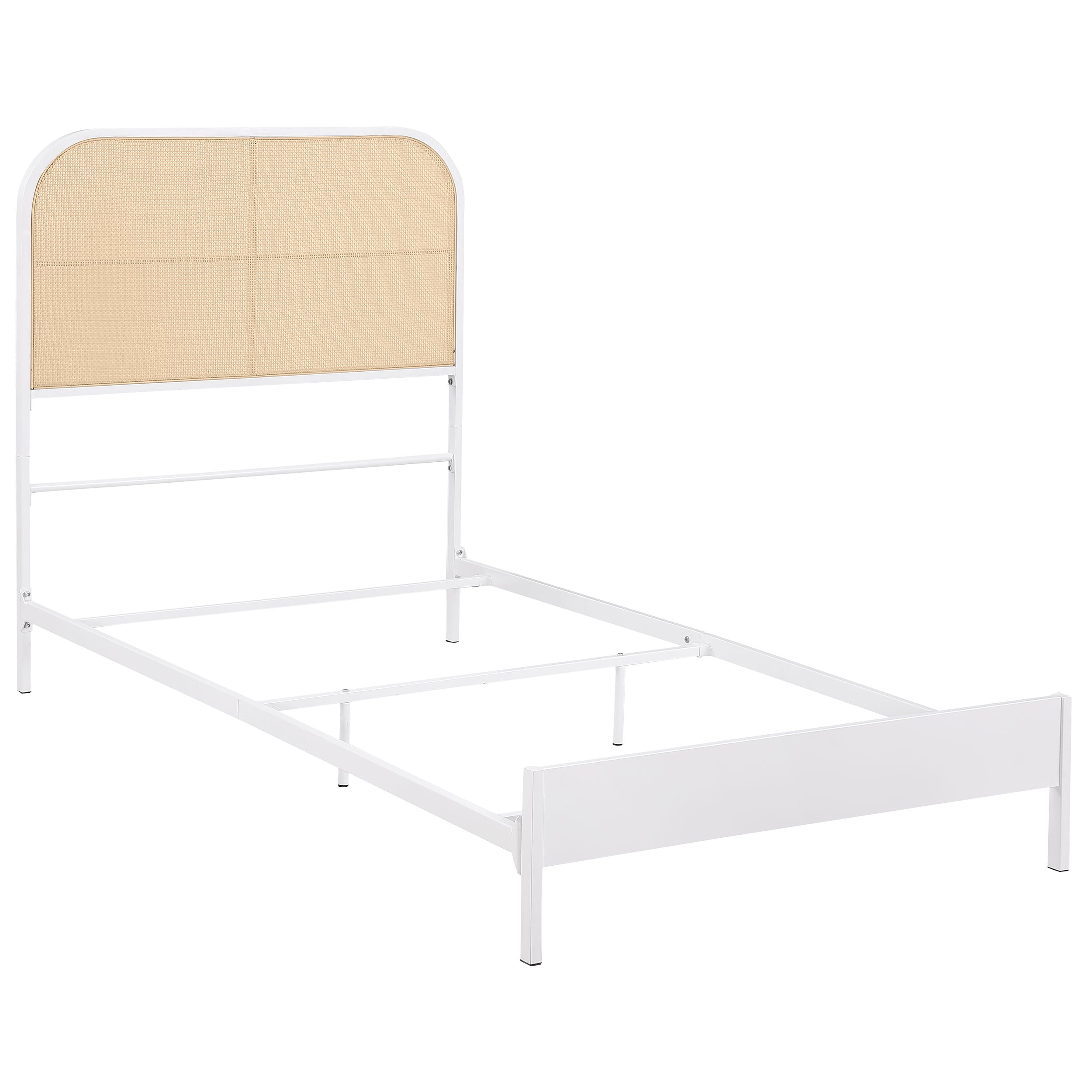 Orleans Furniture - Coaster - Amherst Radio Weave Rattan Metal Twin Bed White - 360301T