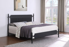 Cameron 51-inch Metal Eastern King Panel Bed Black