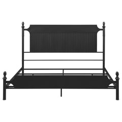 Cameron 51-inch Metal Eastern King Panel Bed Black