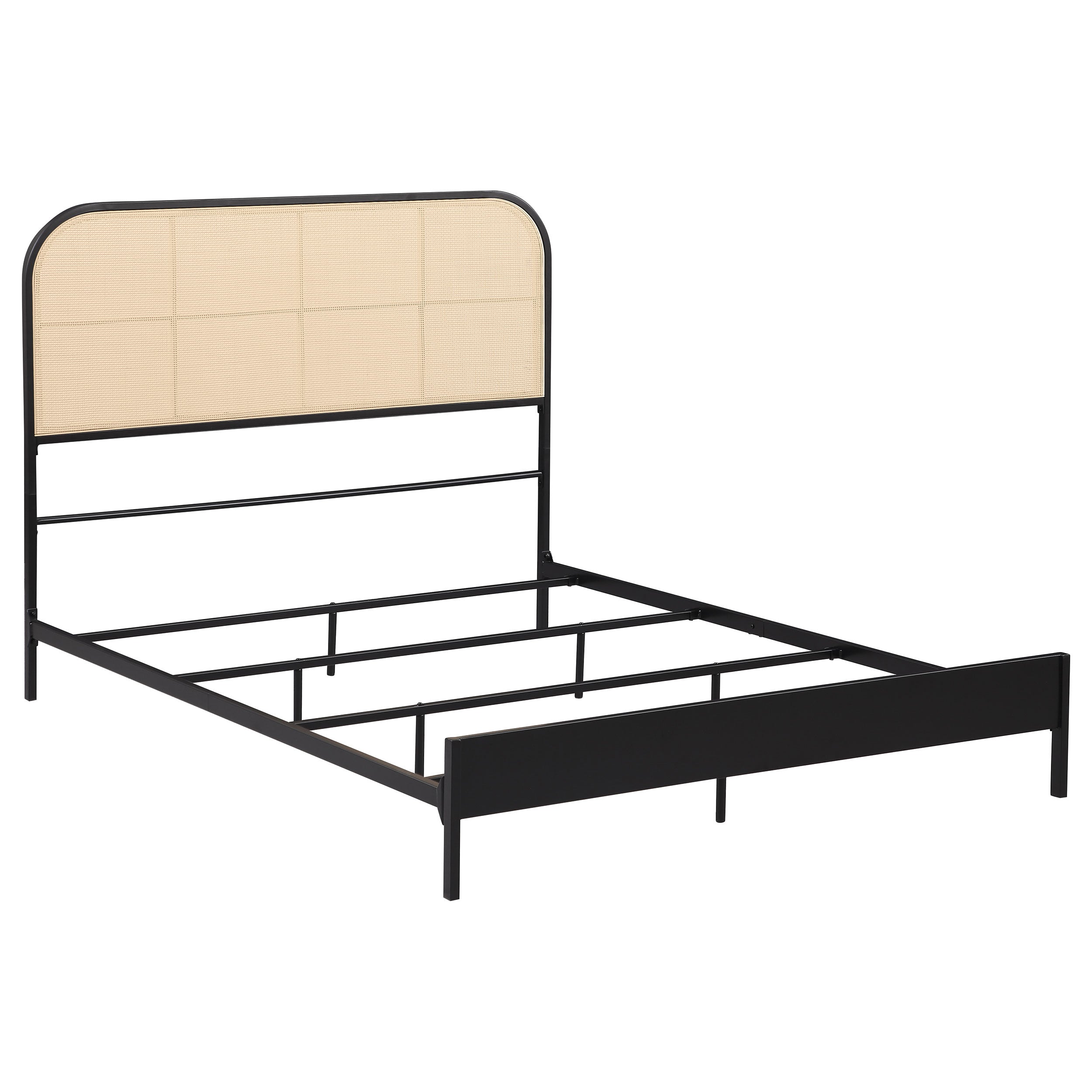 Orleans Furniture - Coaster - Amherst Radio Weave Rattan Metal Full Bed Black - 360351F