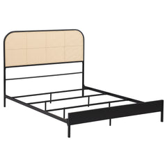 Orleans Furniture - Coaster - Amherst Radio Weave Rattan Metal Full Bed Black - 360351F