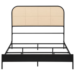 Amherst Radio Weave Rattan Metal Full Bed Black