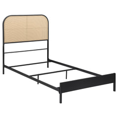 Orleans Furniture - Coaster - Amherst Radio Weave Rattan Metal Full Bed Black - 360351T