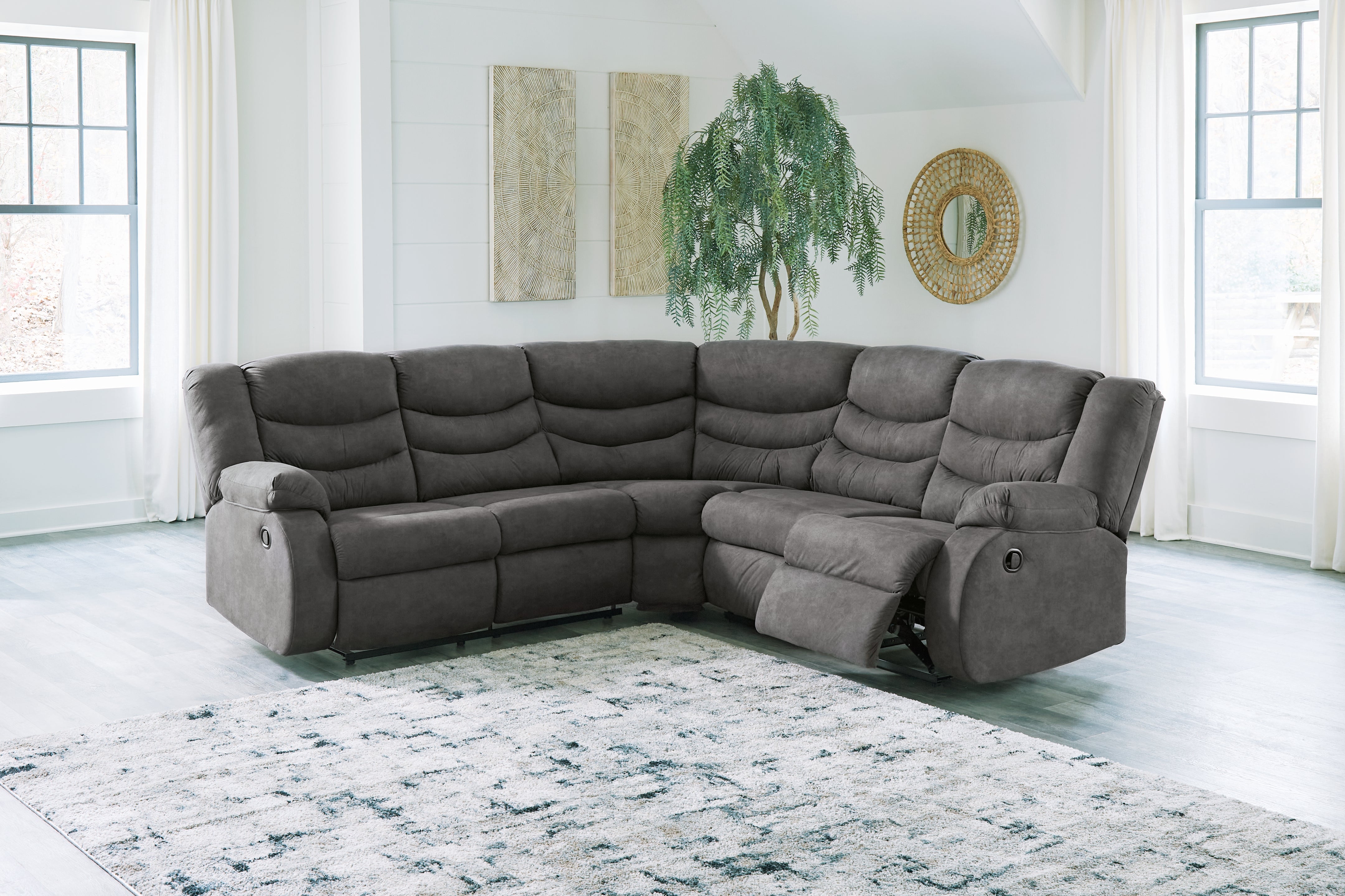 Orleans Furniture - Ashley Furniture - Partymate Sectional - 2-Piece Reclining Sectional / Slate - 36903S2
