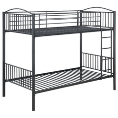 Orleans Furniture - Coaster - Anson Twin Over Twin Bunk Bed Gunmetal - 400739T